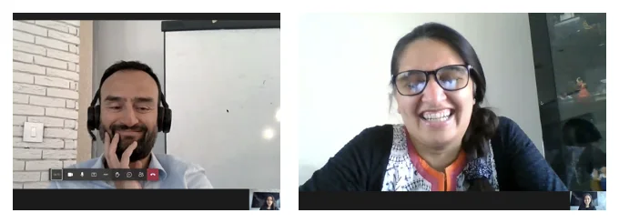 Remote video interviews with research participants
